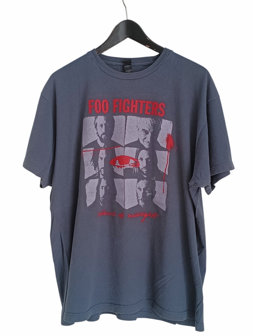 Foo Fighters Medicine at Midnight Album Graphic T-Shirt Grey Tultex XL